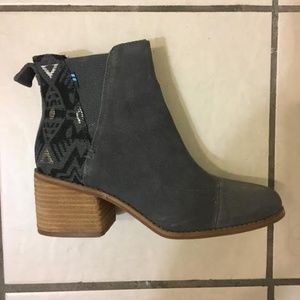TOMS suede booties